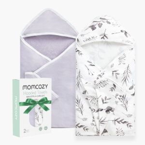 Baby Hooded Towel for Newborn Shower -  2-Pack