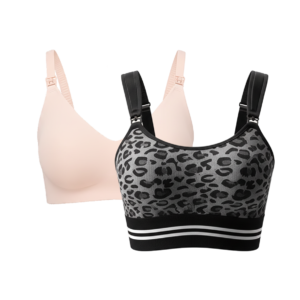 Ultra Soft Seamless Nursing Bra YN21 & DEX - 4-in-1 Hands Free Seamless Stretch Fabric Pumping Bra Bundle