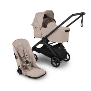 Bugaboo Dragonfly Plus Seat Complete Pushchair - Black/Desert Taupe