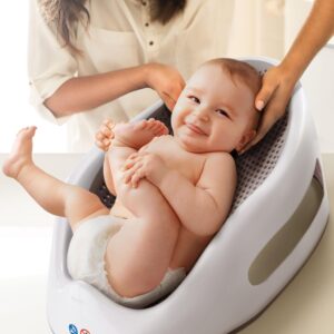Angelcare Soft Touch Baby Bath Support | Best Bath Seat | Newborn To 6 Months Bath Insert | Infant Sit Up Seat