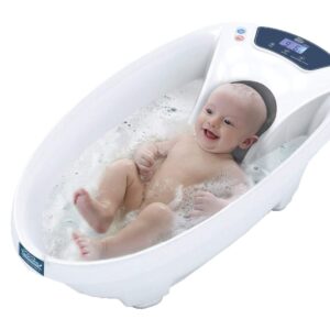 Aquascale V3 Digital Baby Bath Tub | Digital Scales | Thermometer | Newborn | Infant Bath Tub-| Best Bath | 3 in 1 | Luxury - White | Mamas & Papas