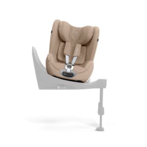 Cybex Sirona T I-Size Plus Car Seat - Cozy Beige | Baby Car Seat | 360° Rotation Safety | Adjustable Recline & Headrest | Rear & Forward Travel 0–4 Years