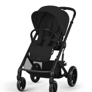 Cybex Balios S Lux Stroller | Moon Black | Birth to 22 kg | Reversible Seat | One-Hand Fold | Baby Pram & Buggy | Pushchair for Newborns & Toddlers