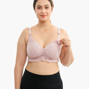 Soft Lace V Neck Nursing Bra