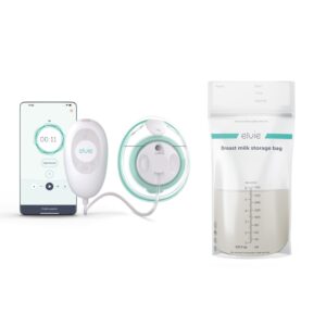 Elvie Stride 2 Single Electric Breast Pump & Elvie Breast Milk Storage Bags