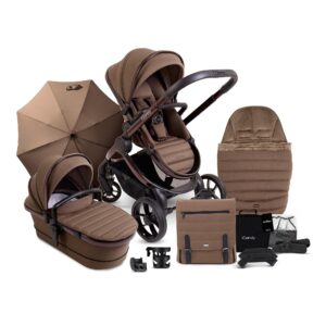 ICandy Peach 7 Pushchair Complete Bundle – Coco | Newborn/Baby | Single to Double Convertible Stroller | One-Hand Fold | Carrycot, Travel System & Footmuff