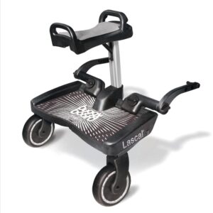 Lascal Black Maxi BuggyBoard® Plus Grey Saddle