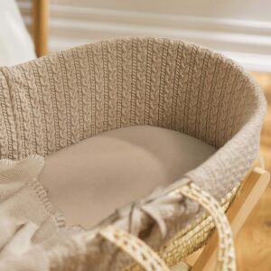 Little Green Sheep Organic Moses Basket Fitted Sheet