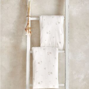 Mamas & Papas Lua Fitted Sheets (2-Pack) – Cosmic Sky | Cotton | Breathable Baby Nursery Bedding | Gentle on Newborn Skin | Best Crib Sheets for Infants