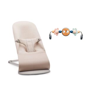BabyBjorn Baby Bouncer and Toy Bar – Light Beige
