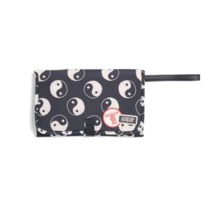 Mamas & Papas x Another Fox Changing Clutch | Ying Yang Print | Fold-Out Baby Changing Mat | Compact Nappy Bag with Pockets | Water-Resistant Travel Essential