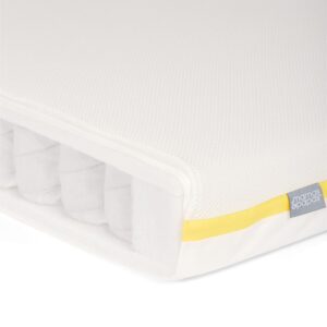Mamas & Papas Essential Pocket Spring Petite Cot Mattress White 90 x 54 cm - Baby, Breathable Purotex, Washable Cover