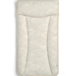 Mamas & Papas Essentials Changing Mattress - Cloudy Moon | Padded Baby Nappy Changing Mat | Wipe Clean Surface | Crib Fitted Sheet for Newborn