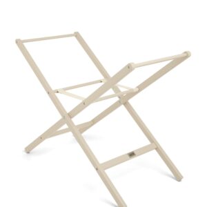 Mamas & Papas Moses Basket Stand – Cashmere | Sturdy Wood Frame for Baby Safety | Lightweight & Foldable & Space-Saving | Nursery Essential for Kids