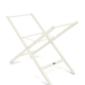 Mamas & Papas Moses Basket Stand – White | Sturdy Wood Frame for Baby Safety | Lightweight, Foldable & Space-Saving | Nursery Essential for Newborns