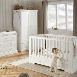 Mamas & Papas Oxford 3 Piece Nursery Furniture Set with Cotbed, Dresser and Wardrobe