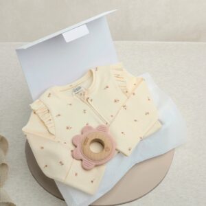 Mamas & Papas Floral Gift Box With Teething Toy - Newborn