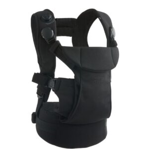 Mamas & Papas Kudo Baby Carrier – Black | 2 Carry Positions for Newborn/Baby | Adjustable Back & Shoulder Support | Forward-Facing Fit | Hands-Free Comfort for Parents