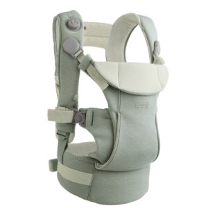 Mamas & Papas Kudo Baby Carrier – Sage | 2 Carry Positions for Newborn/Baby | Adjustable Back & Shoulder Support | Forward-Facing Fit | Hands-Free Comfort for Parents
