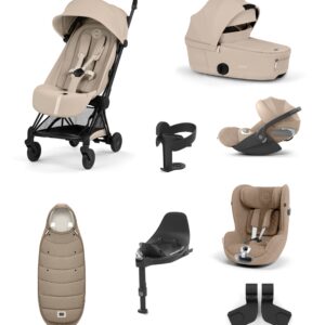 Mamas & Papas Cybex Coya Ultimate Pushchair With Cybex Cloud T Plus & Cybex Sirona T Baby Car Seat & Base