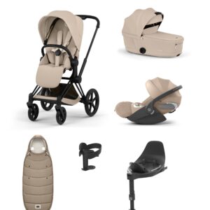 Mamas & Papas Cybex e-Priam Ultimate Pushchair Bundle with Cybex Cloud T i-Size Rotating Baby Car Seat & Base