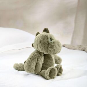 Mamas & Papas Mini Adventures Soft Toy - Dinosaur | Green | Squishy Plush Stuffed Animal for Babies & Newborns | Cuddly Roarsome Nursery Friend | Baby Shower Gift