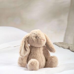 Mamas & Papas Soft Toy - Bunny | Cream Plush Newborn Baby Cuddle Companion | Ultra Soft Faux Fur Fabric | Gentle on Sensitive Skin | Floppy Eared Comfort Friend