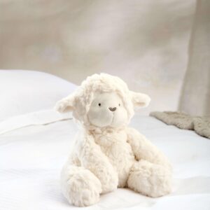 Mamas & Papas Soft Toy - Larry Lamb | Cream Plush Newborn Baby Cuddle Friend | Ultra Soft Deluxe Faux Fur | Gentle Lamb Character | Cozy First Gift | Nursery Comfort