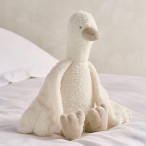 Mamas & Papas Soft Toy – Welcome to the World Duckling | White | Soft Squishy Plush Duck for Babies & Newborns | Cuddly Nursery Friend | Baby Comforter/Shower Gift