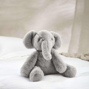 Mamas & Papas Welcome to the World Soft Toy - Archie Elephant | Grey Plush Newborn Baby Cuddle Friend | Ultra Soft Faux Fur | Gentle Comfort Toy | Nursery Matching Gift