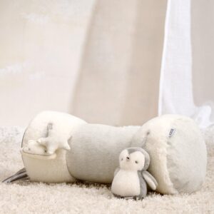 Mamas & Papas Tummy Time Roll - Wish Upon A Cloud | Infant Tummy Time Exercise Pillow | Newborn Belly Time Toy | Soft Strength Toys for Babies | Birth+