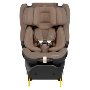 Maxi Cosi Emerald 360 Pro Car Seat | Twillic Truffle | Best Rotating Toddler Car Seat | Birth to 12 Years | ISOFIX | Rear & Forward Facing | Adjustable Recline | Child Safety System