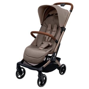 Maxi Cosi Maxi-Cosi Oxford Cabin Pushchair & Raincover – Oak Truffle | Lightweight Newborn Stroller | Air Travel Friendly | Lie-Flat Seat | Baby Travel System