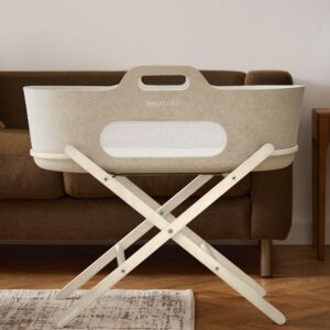 SnuzBaskit Barley Moses Basket & Cashmere Stand