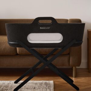 SnuzBaskit Graphite Moses Basket & Graphite Stand