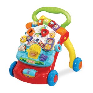VTech First Steps Baby Walker | 2-in-1 Activity Centre with Removable Play Panel | Light-Up Buttons, Shape Sorter & Gears | Musical Learning Toy | Supports First Steps